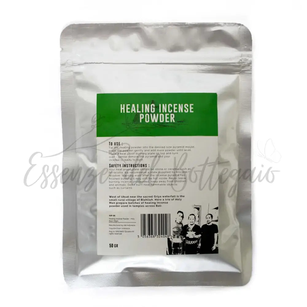Incenso in Polvere Curativo - Basilico Sacro 50gm - Healing Incense Powder