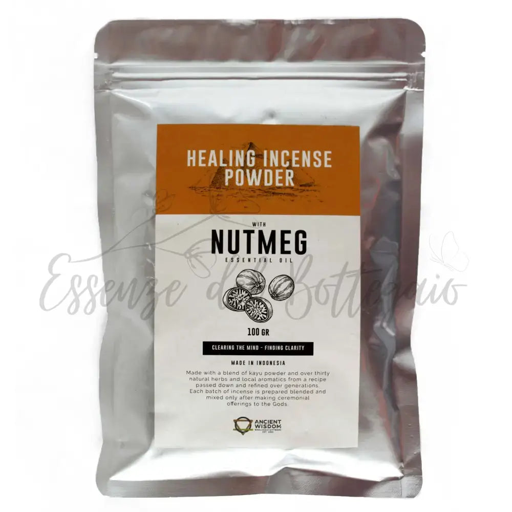 Incenso in Polvere Curativo - Noce Moscata 100gr - Healing Incense Powder