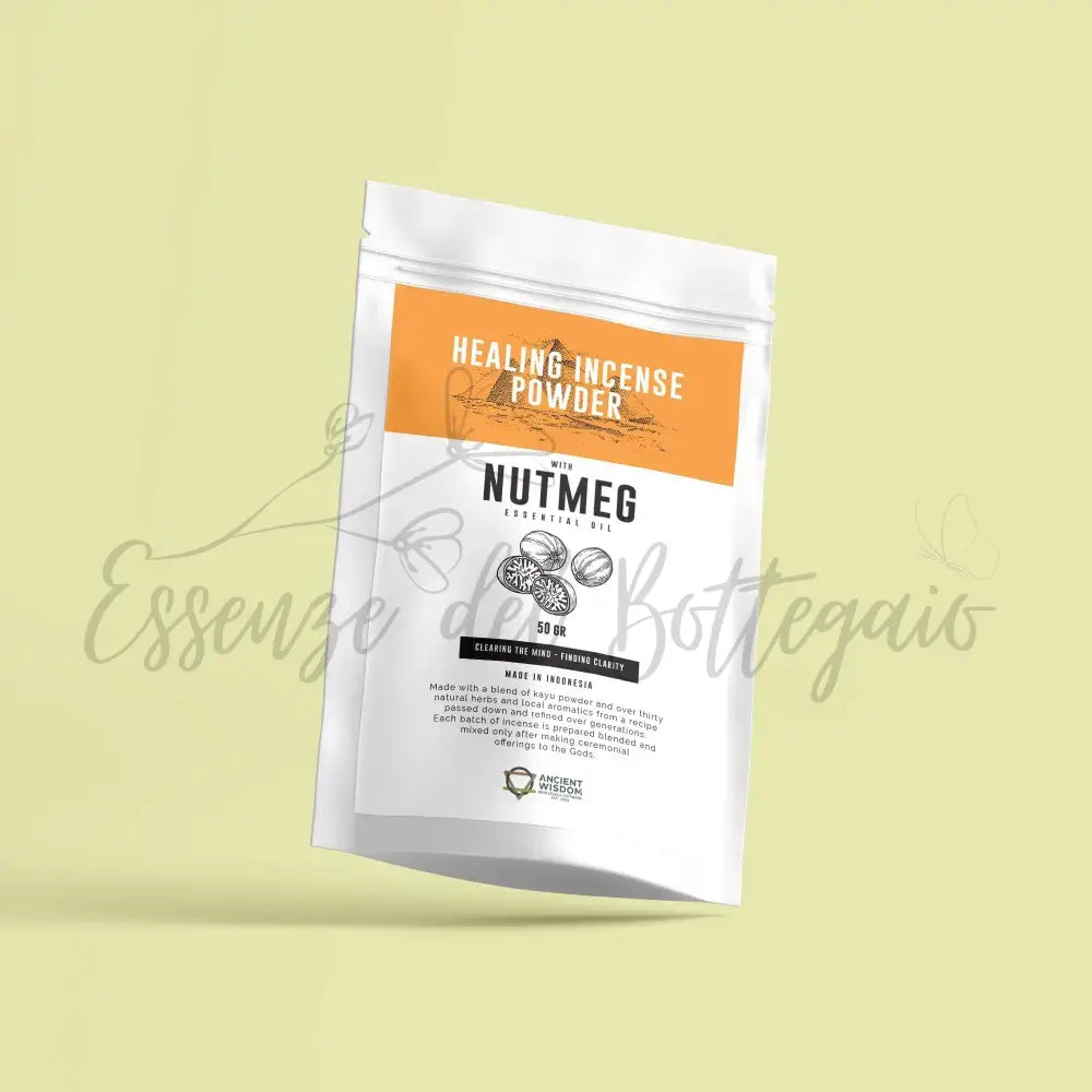 Incenso in Polvere Curativo - Noce Moscata 50gr - Healing Incense Powder