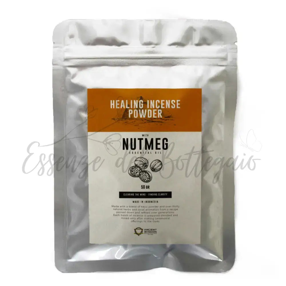 Incenso in Polvere Curativo - Noce Moscata 50gr - Healing Incense Powder