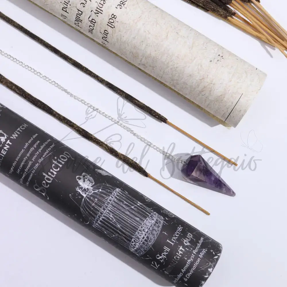 Incenso Seduzione – Pendolo in Ametista - Ancient Witch Spell Incense
