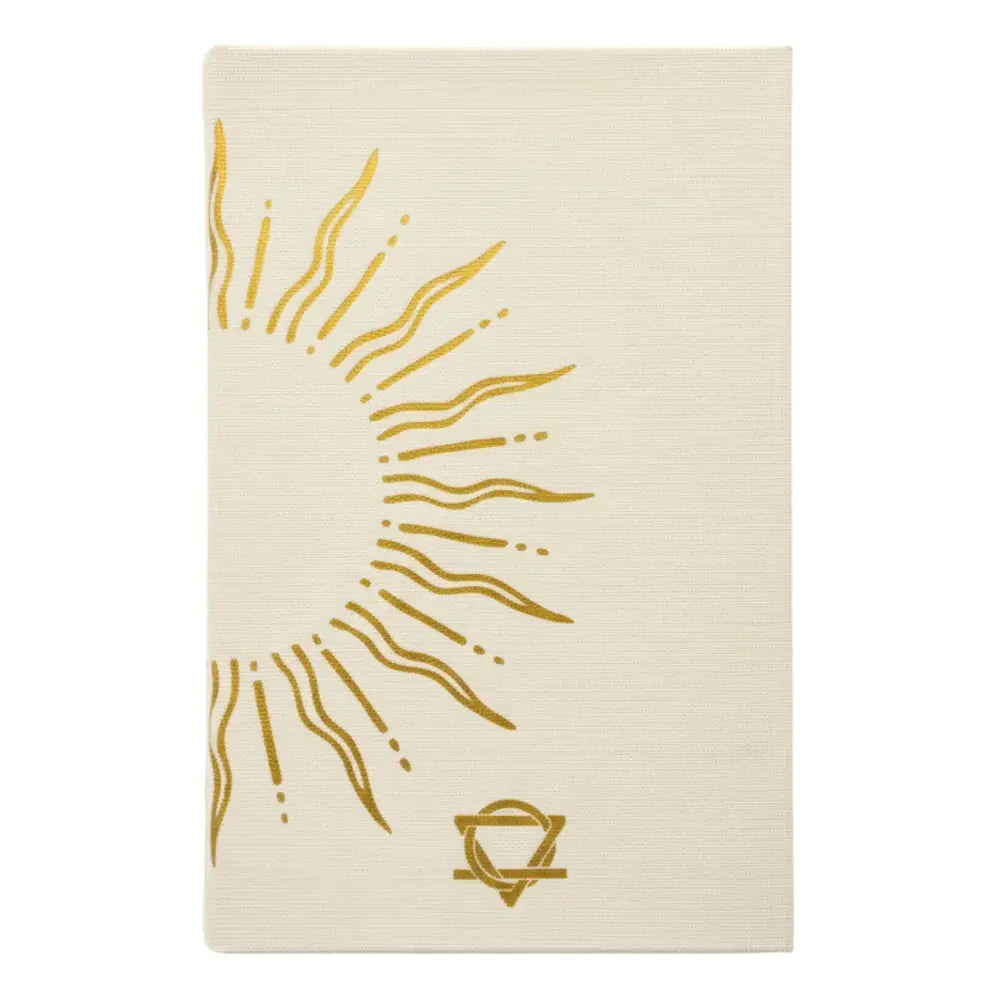 Ivory Gratitude Journal with Gold Lining - 120 pages - My - Wellness & Gratitude Notebooks