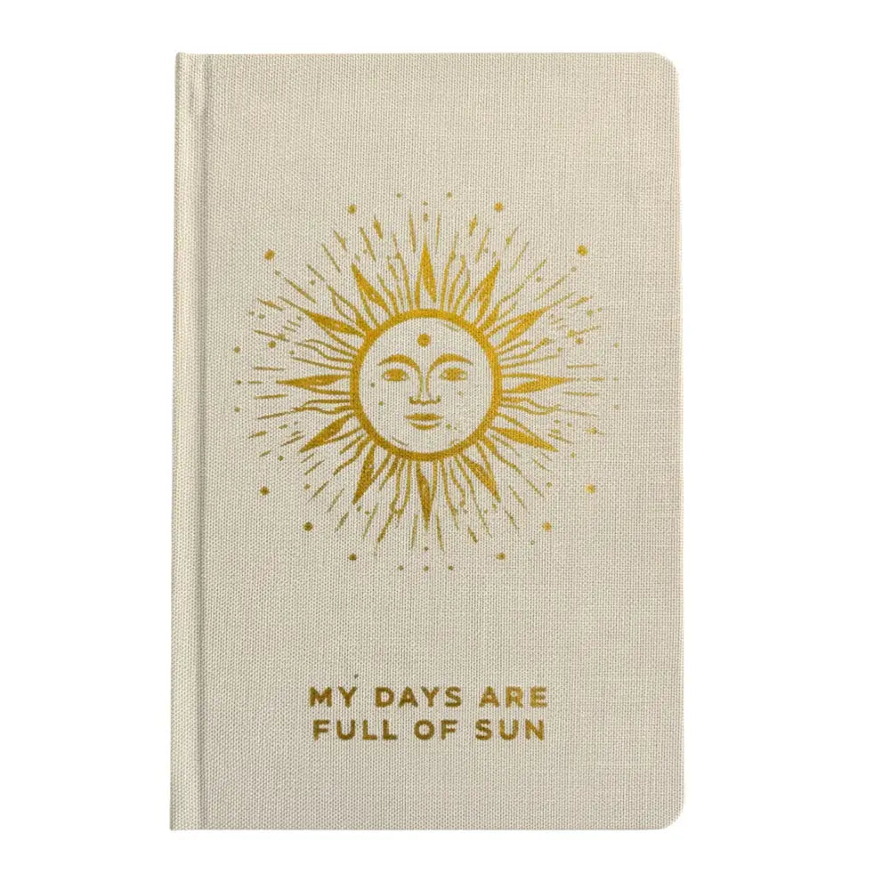 Ivory Gratitude Journal with Gold Lining - 120 pages - My - Wellness & Gratitude Notebooks