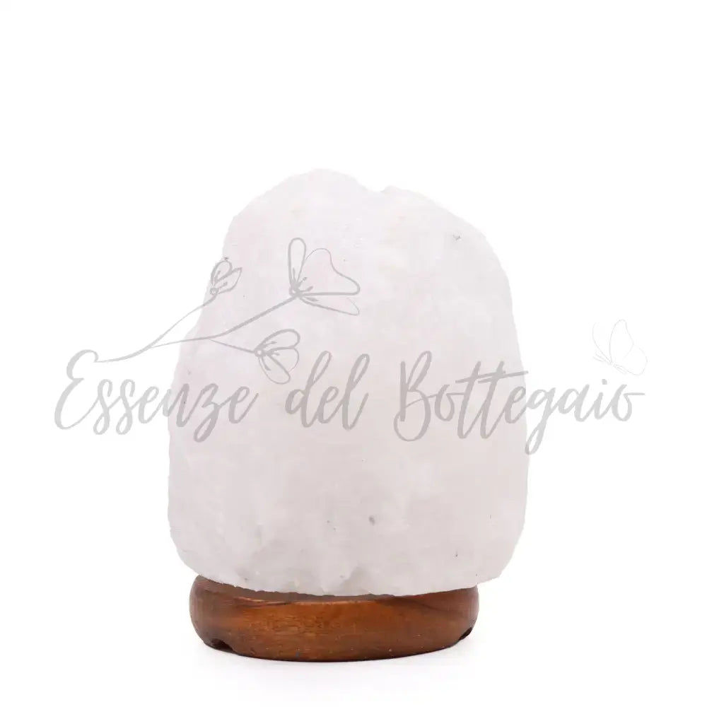 Lampada di Sale Himalayano Bianca 1,5 - 2 kg - Himalayan Salt Lamps & Candle Holders
