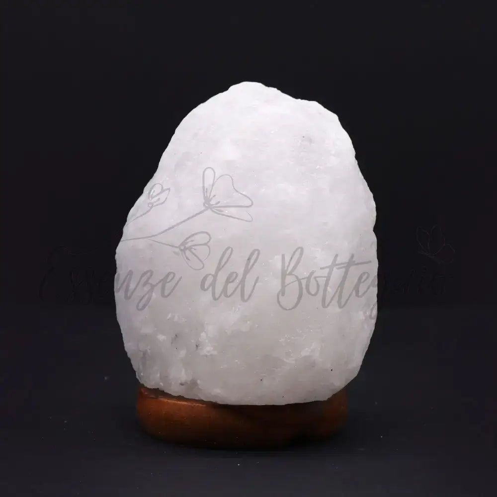 Lampada di Sale Himalayano Bianca 1,5 - 2 kg - Himalayan Salt Lamps & Candle Holders