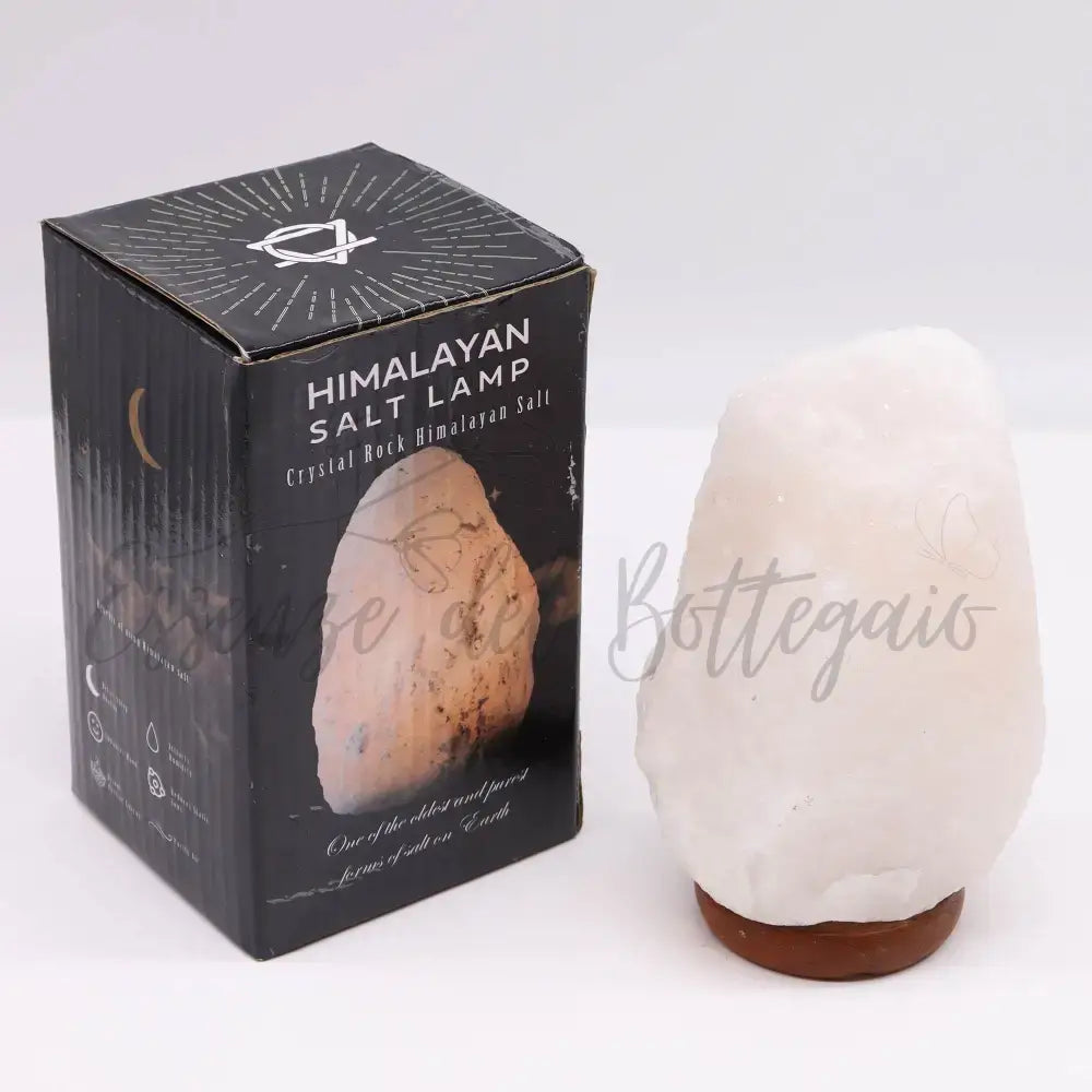 Lampada di Sale Himalayano Bianca 2-3kg - Himalayan Salt Lamps & Candle Holders