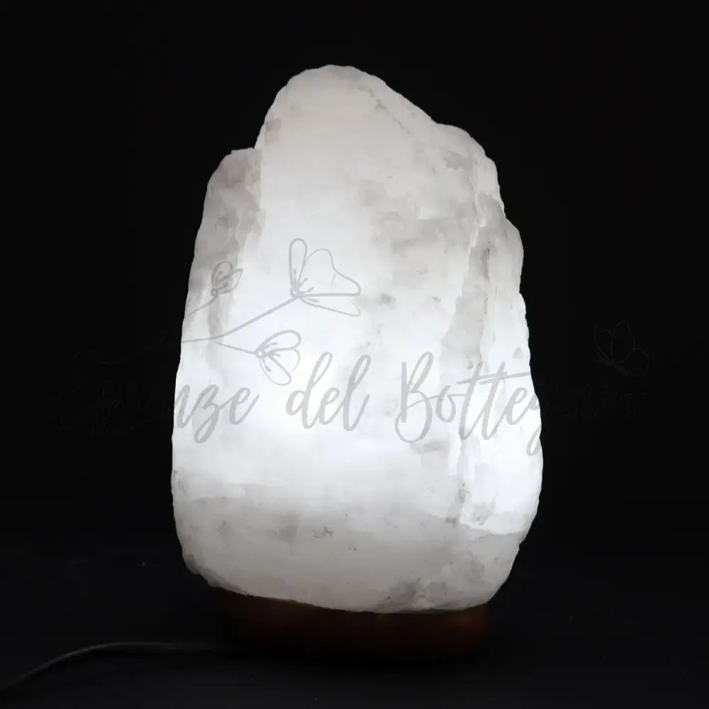 Lampada di Sale Himalayano Bianca 2-3kg - Himalayan Salt Lamps & Candle Holders