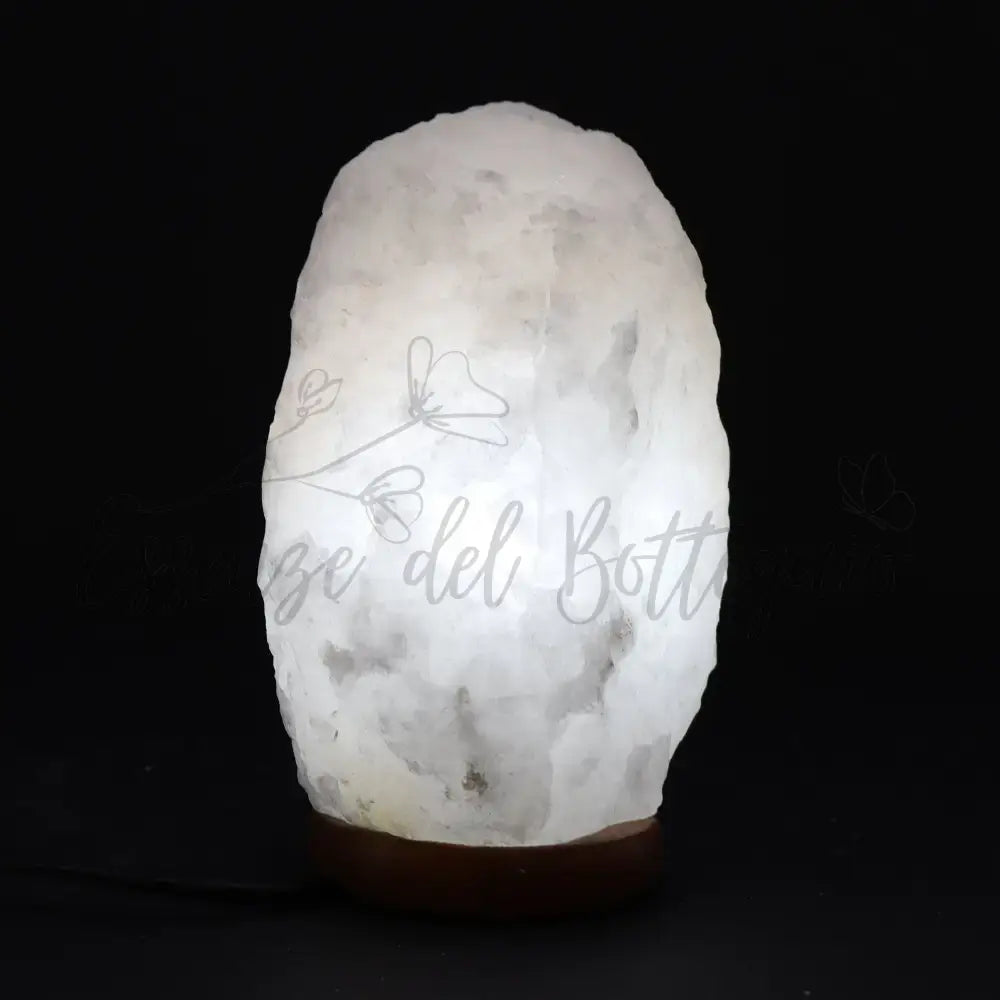 Lampada di Sale Himalayano Bianca 3-5 kg - Himalayan Salt Lamps & Candle Holders