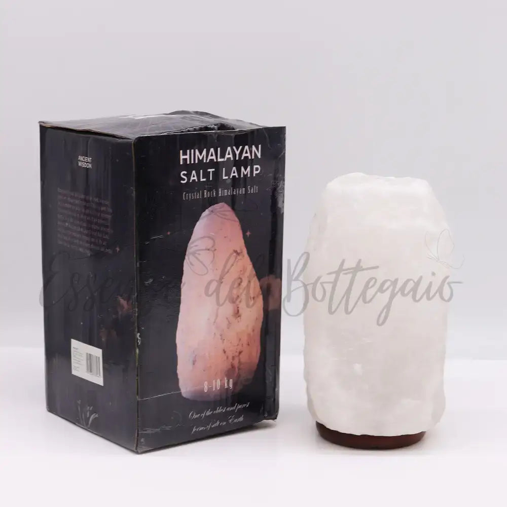 Lampada di Sale Himalayano Bianca 8-10 kg - Himalayan Salt Lamps & Candle Holders