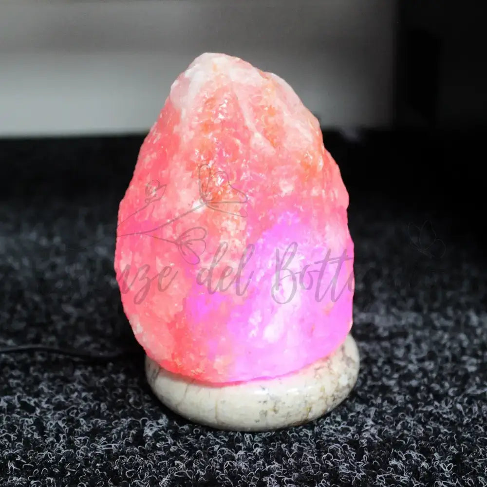 Lampada di sale naturale USB - 11,5 cm (luce multicolore) - Himalayan Salt Lamps & Candle Holders