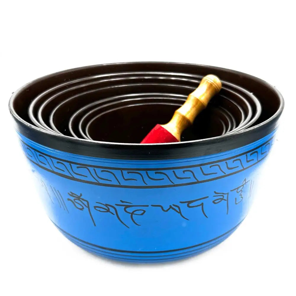 Large Chakra Set of Seven Singing Bowls (19.5-35cm) - Tibetan Singing Bowls