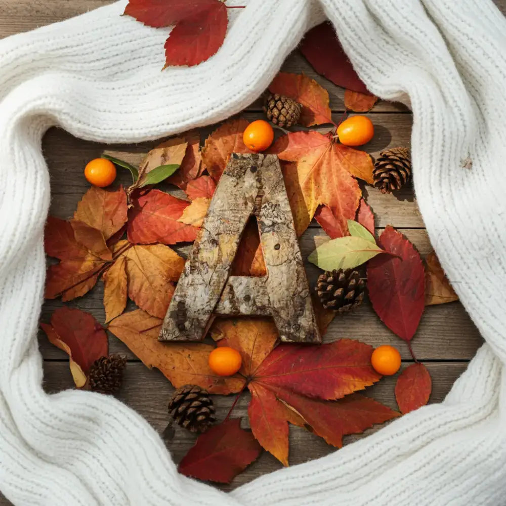 Lettere in Corteccia - ’A’ - 7cm - Rustic Bark Letters and Numbers Display