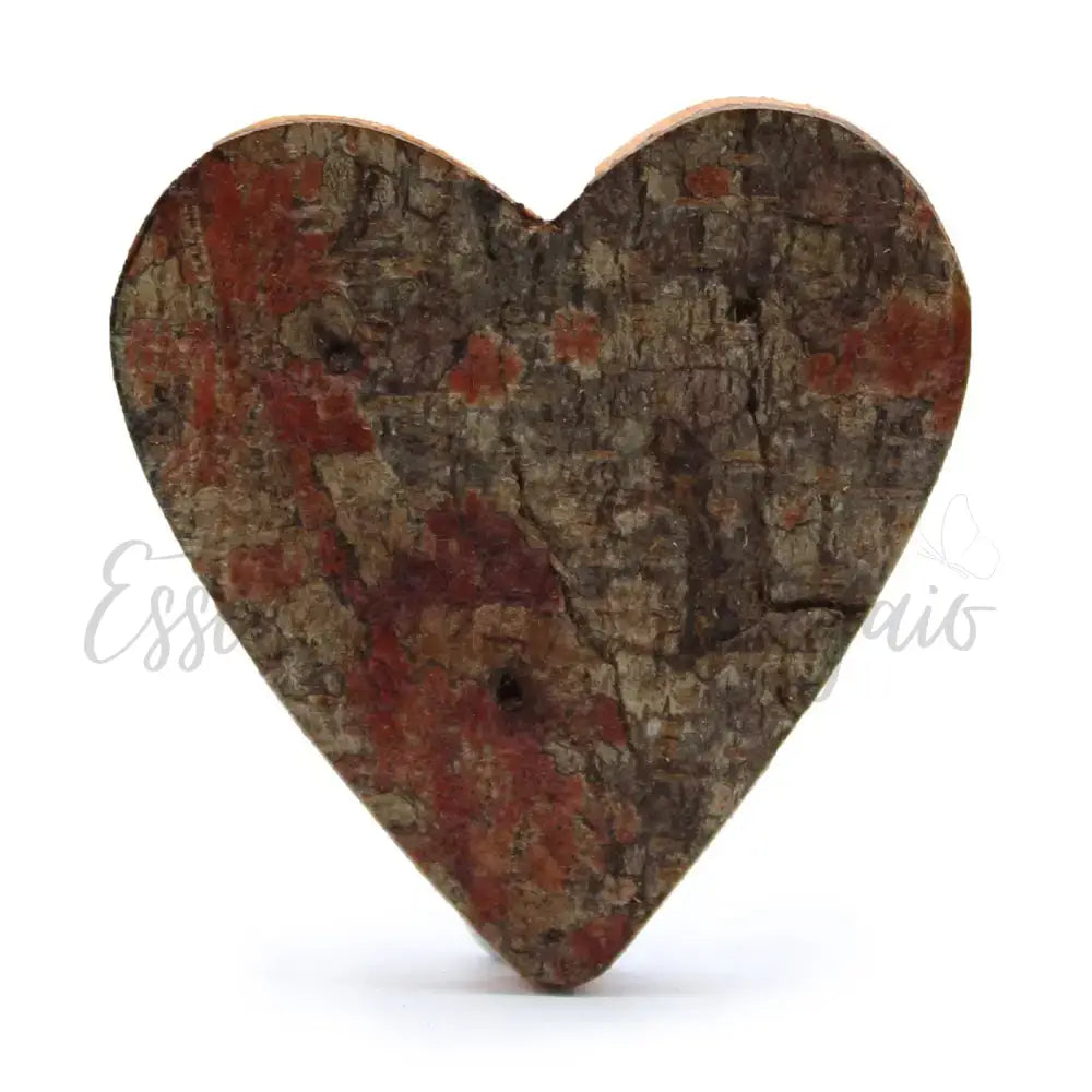 Lettere in Corteccia - ’Heart Shape’ - 7cm - Rustic Bark Letters and Numbers Display