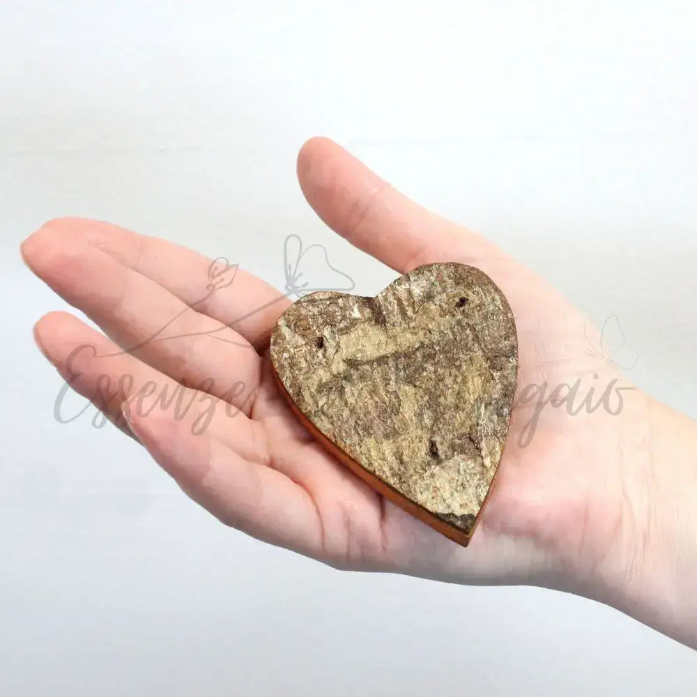 Lettere in Corteccia - ’Heart Shape’ - 7cm - Rustic Bark Letters and Numbers Display
