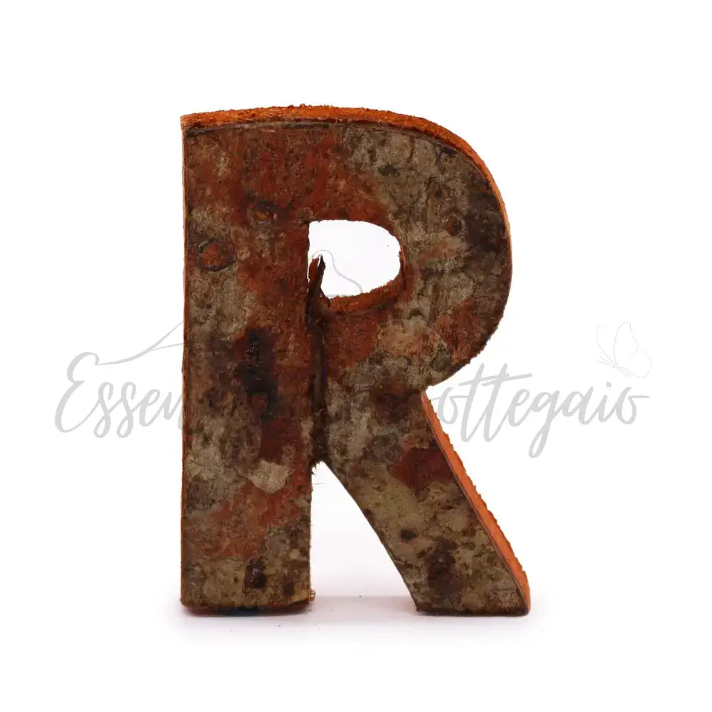 Lettere in Corteccia - ’R’ - 7cm - Rustic Bark Letters and Numbers Display