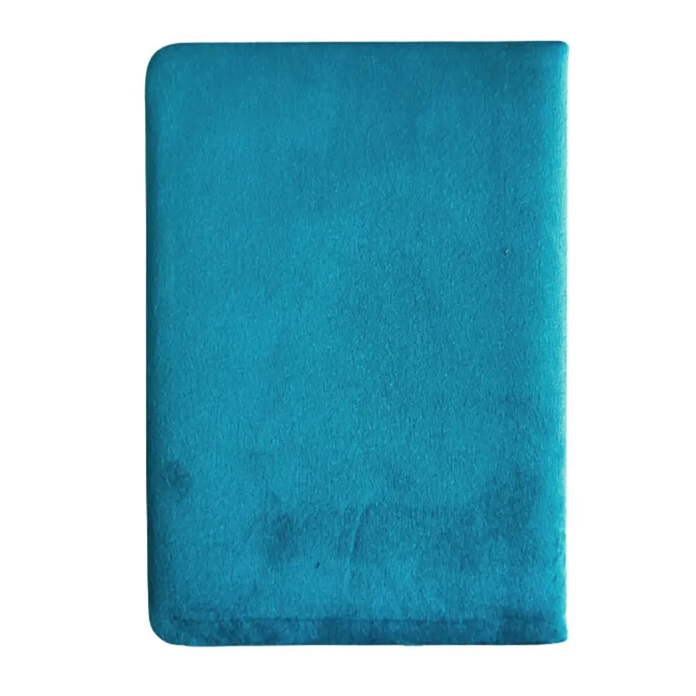 Light Blue Velvet Notebook - 80 pages - Embrace The Journey - Wellness & Gratitude Notebooks
