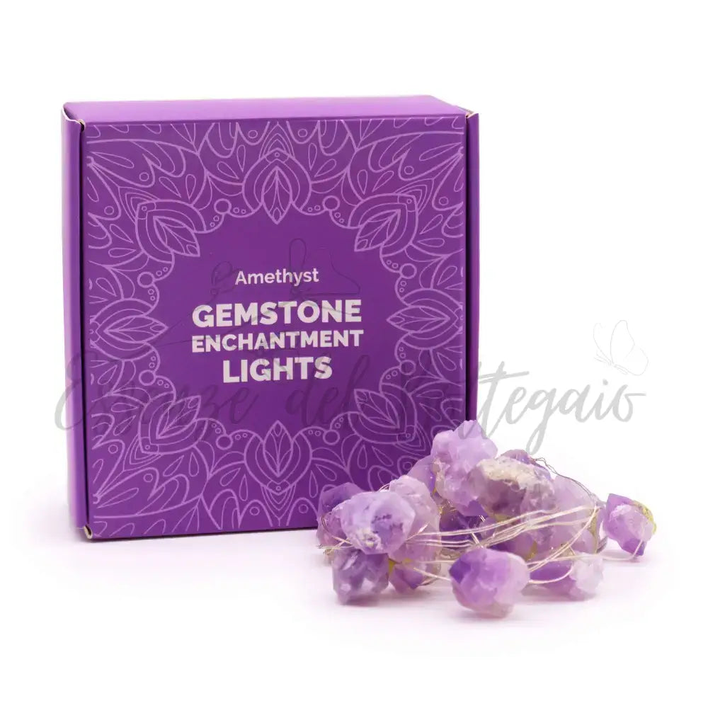 Luci LED con Pietre Semipreziose Incantate - Ametista - Gemstone Enchantment Lights