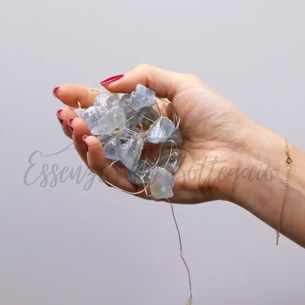 Luci LED con Pietre Semipreziose Incantate - Celestite - Gemstone Enchantment Lights