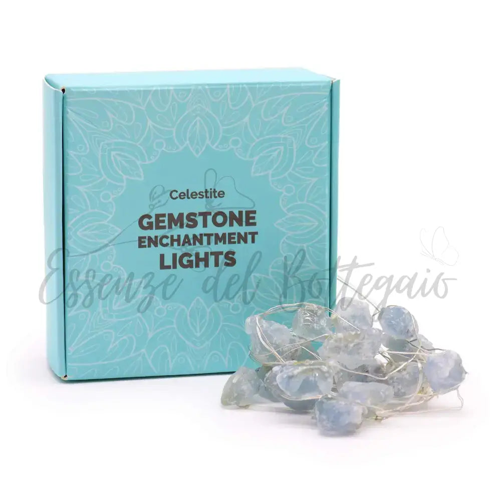 Luci LED con Pietre Semipreziose Incantate - Celestite - Gemstone Enchantment Lights