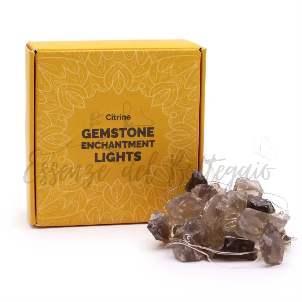 Luci LED con Pietre Semipreziose Incantate - Citrino - Gemstone Enchantment Lights