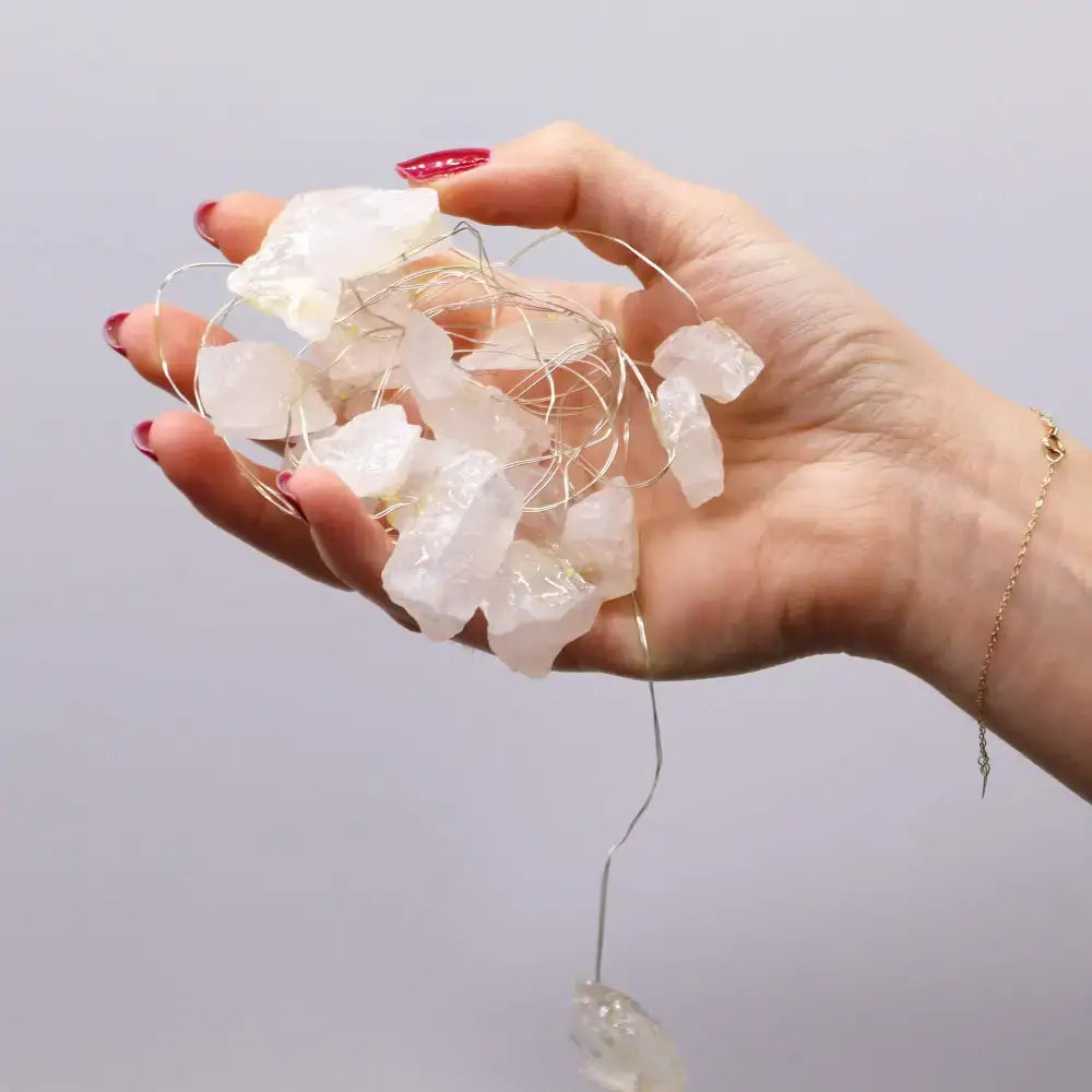 Luci LED con Pietre Semipreziose Incantate - Cristallo - Gemstone Enchantment Lights