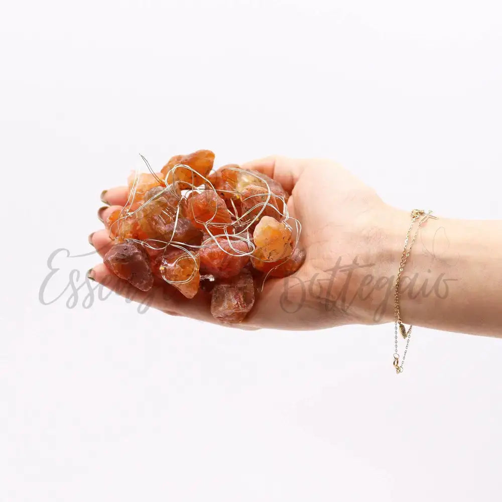 Luci LED con Pietre Semipreziose Incantate - Giada Arancione - Gemstone Enchantment Lights