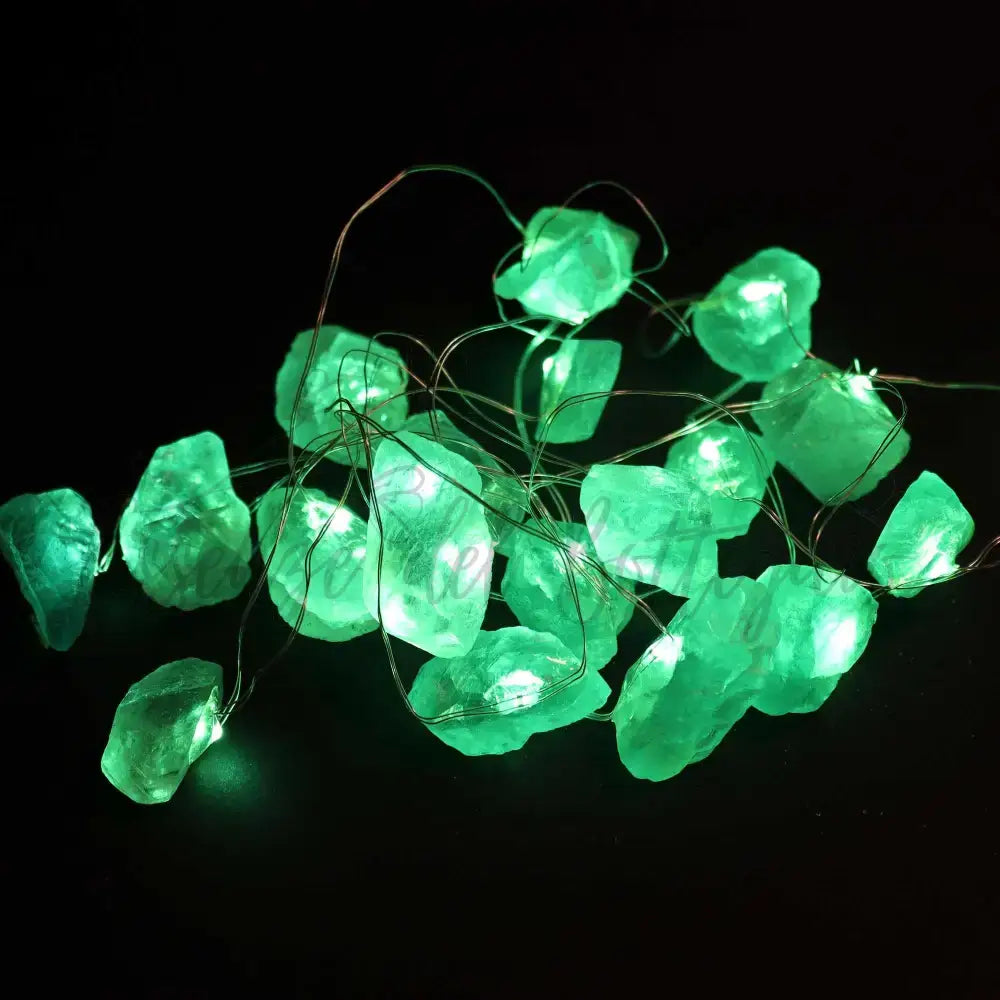Luci LED con Pietre Semipreziose Incantate - Giada - Gemstone Enchantment Lights