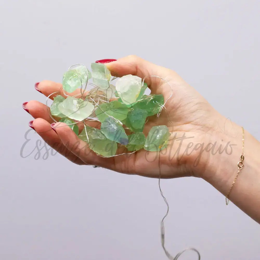 Luci LED con Pietre Semipreziose Incantate - Giada - Gemstone Enchantment Lights