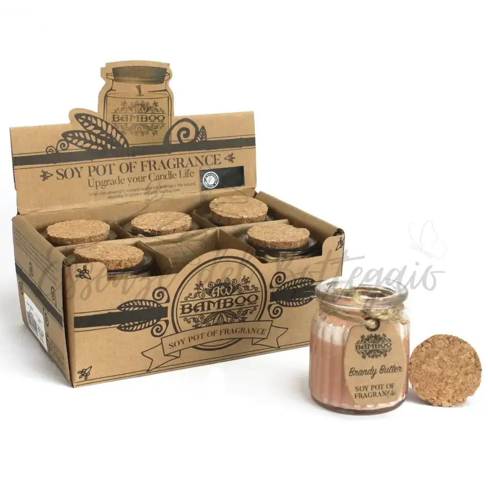 Lumino di soia - Burro di Brandy - Soy Pot of Fragrance Candle