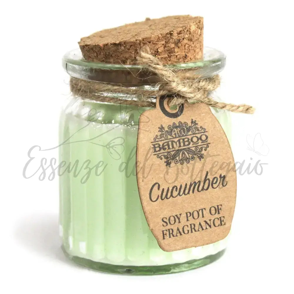 Lumino di soia - Cetriolo - Soy Pot of Fragrance Candle