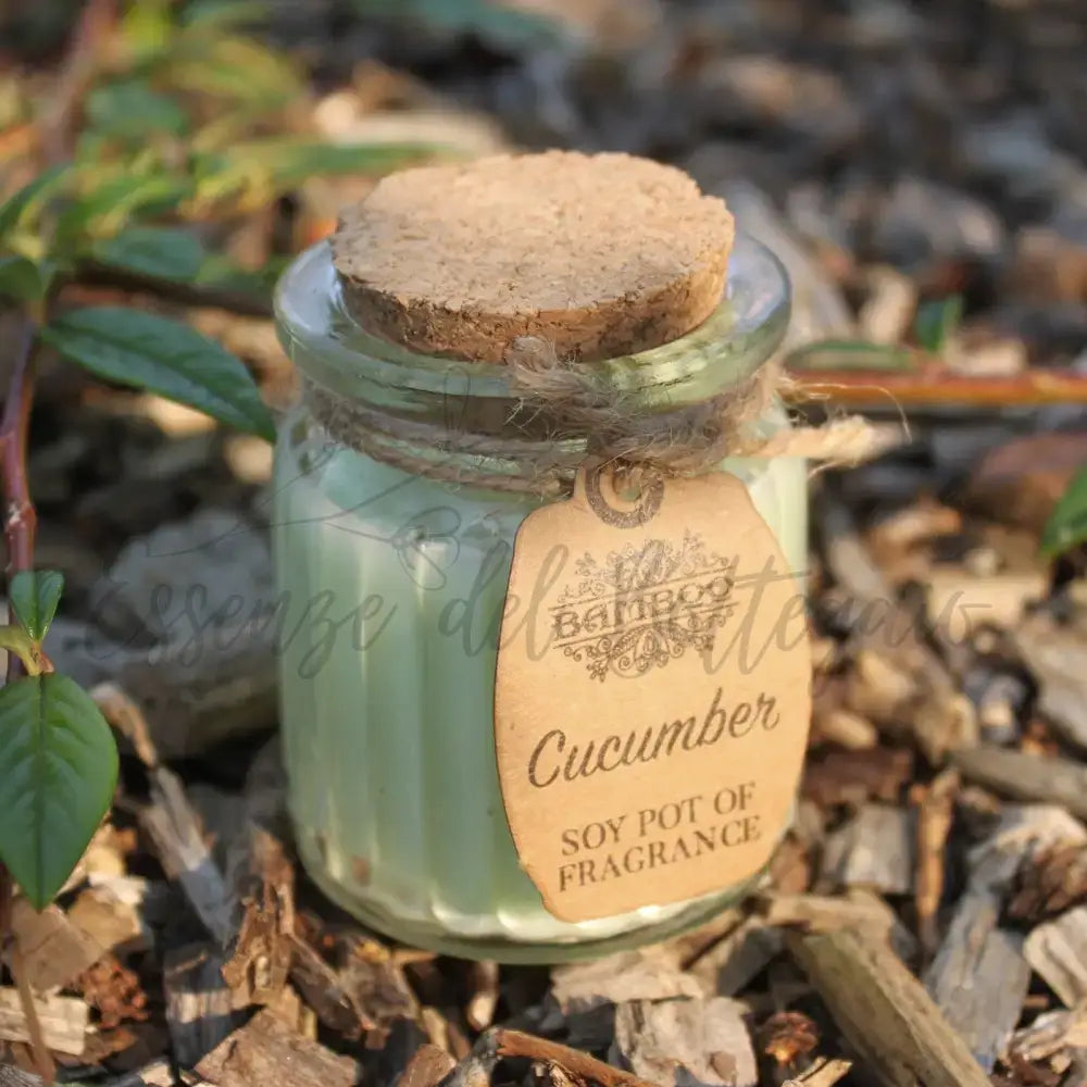 Lumino di soia - Cetriolo - Soy Pot of Fragrance Candle