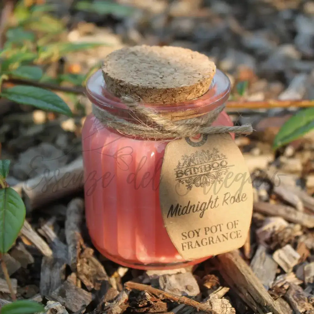 Lumino di soia - Rosa di Mezzanotte - Soy Pot of Fragrance Candle