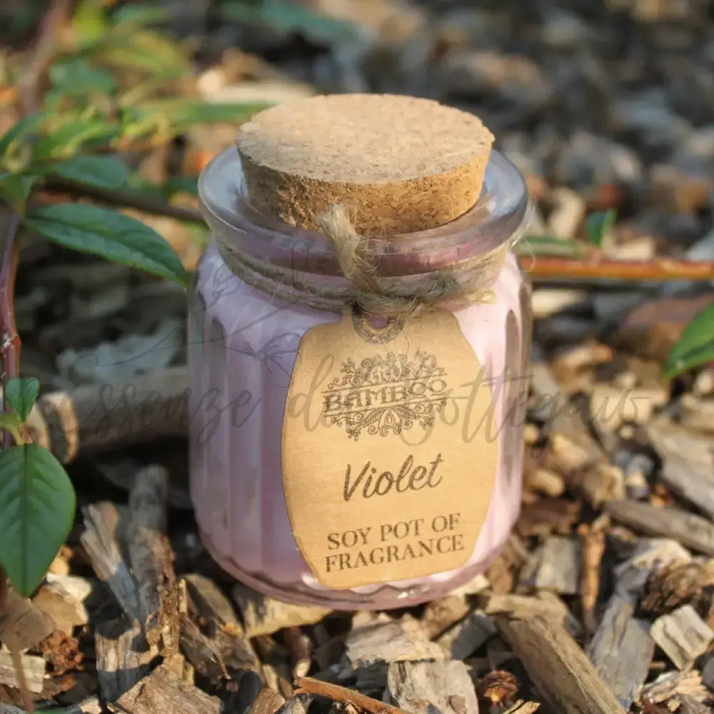 Lumino di soia - Violetta - Soy Pot of Fragrance Candle