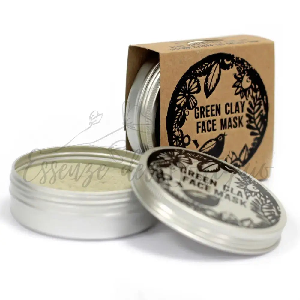 Maschera Viso all’Argilla Verde 80g - A&C Natural Clay Face Masks