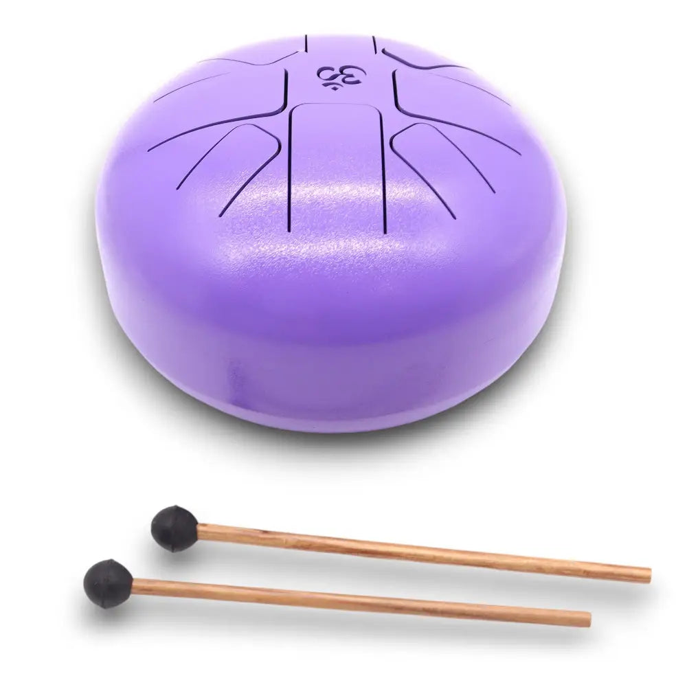 Med Steel Tongue Happy Drums Om Violet- 22x16cm - Steel Tongue Happy Drums