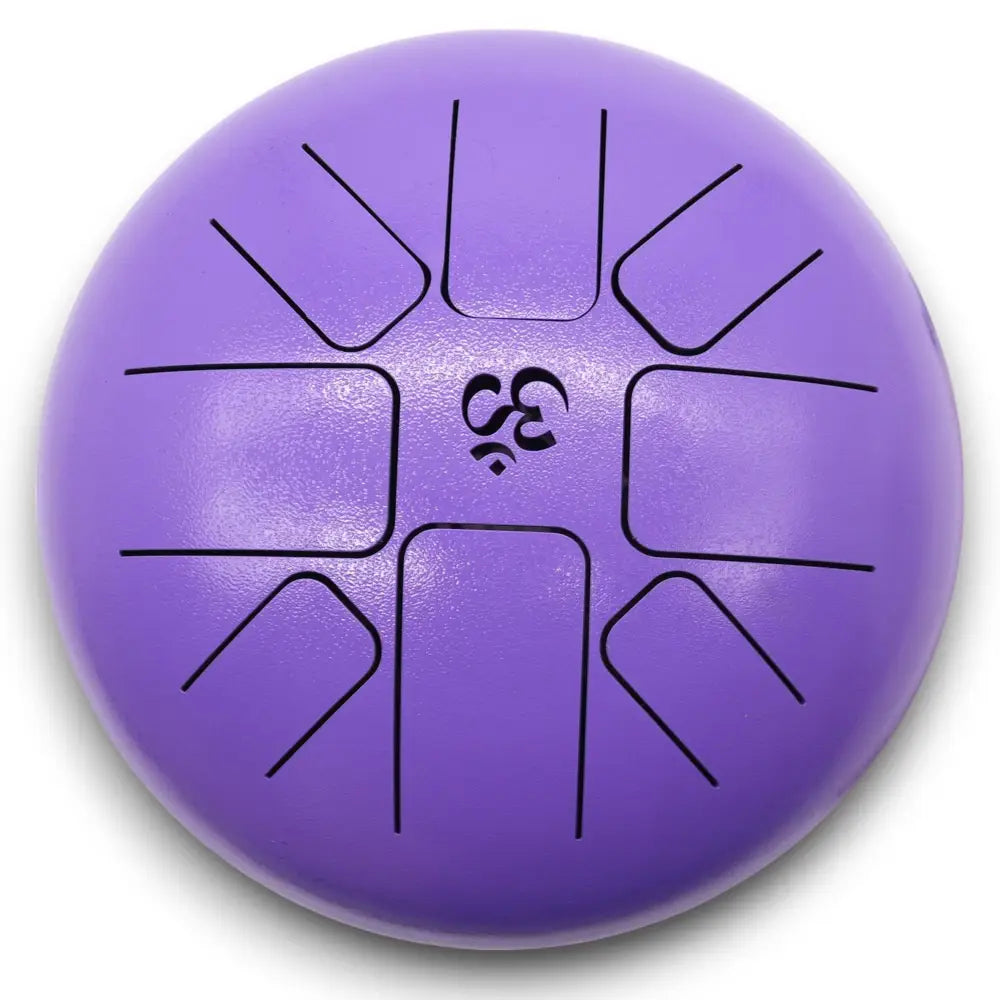 Med Steel Tongue Happy Drums Om Violet- 22x16cm - Steel Tongue Happy Drums