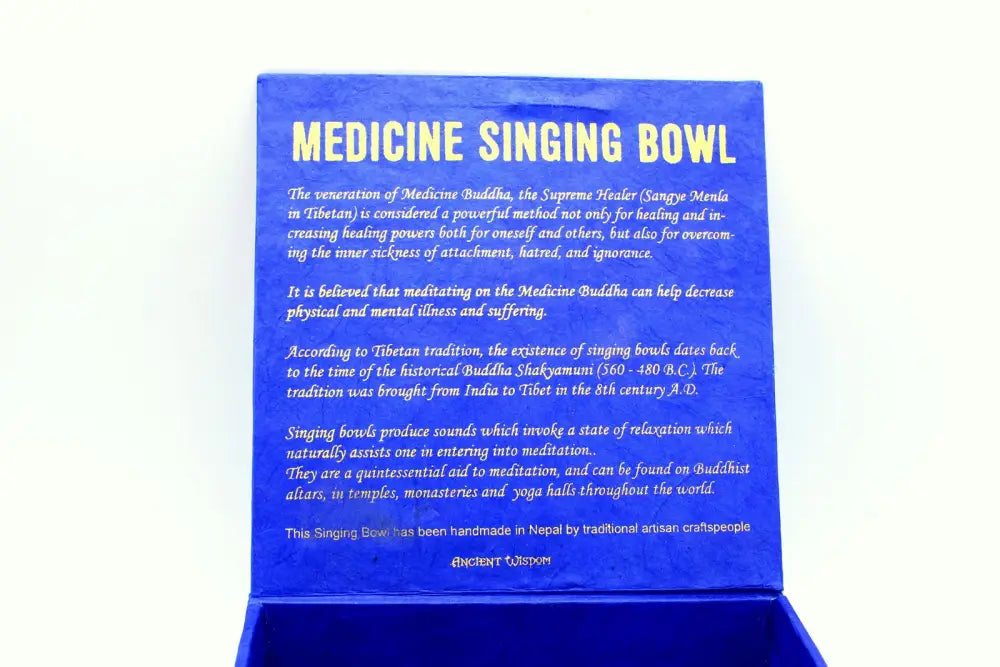 Medicine Buddha Singing Bowl Set 10cm (min 500gm) - Tibetan Singing Bowl Sets