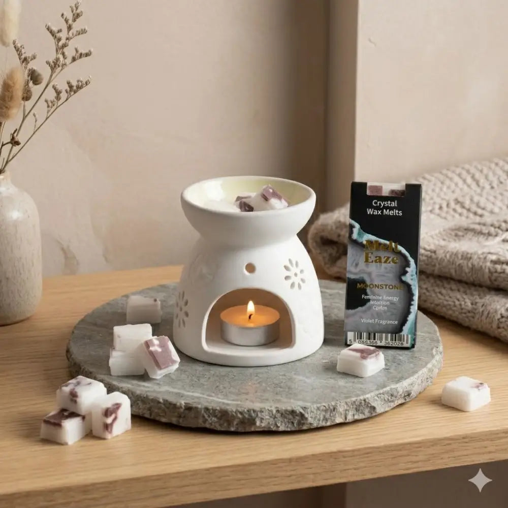 Cera profumata 50g - Bagliore della pietra di luna - Viola - Melt Eaze Crystal Wax Melts