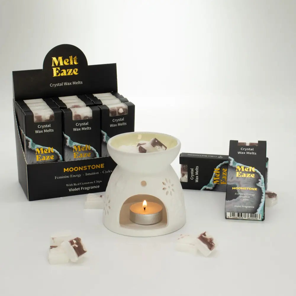 Cera profumata 50g - Bagliore della pietra di luna - Viola - Melt Eaze Crystal Wax Melts