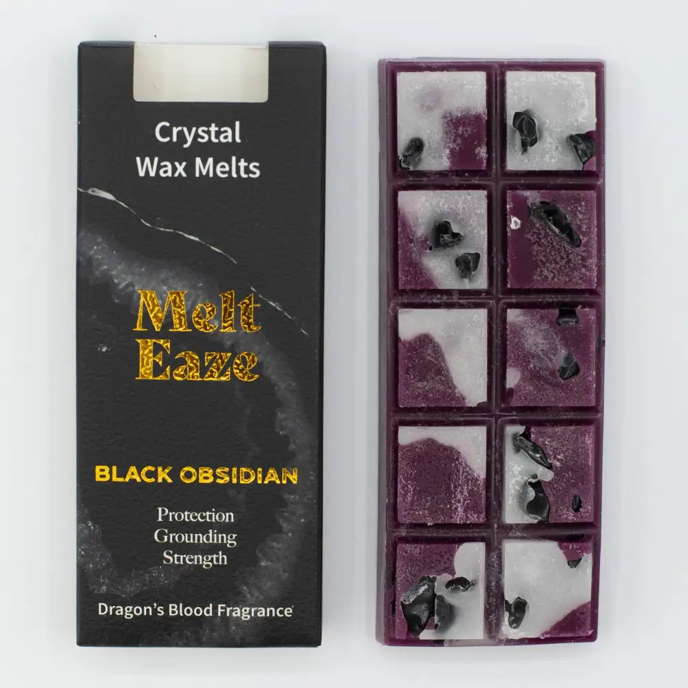 Cera profumata 50g - Scudo di ossidiana - Sangue di draghi - Melt Eaze Crystal Wax Melts