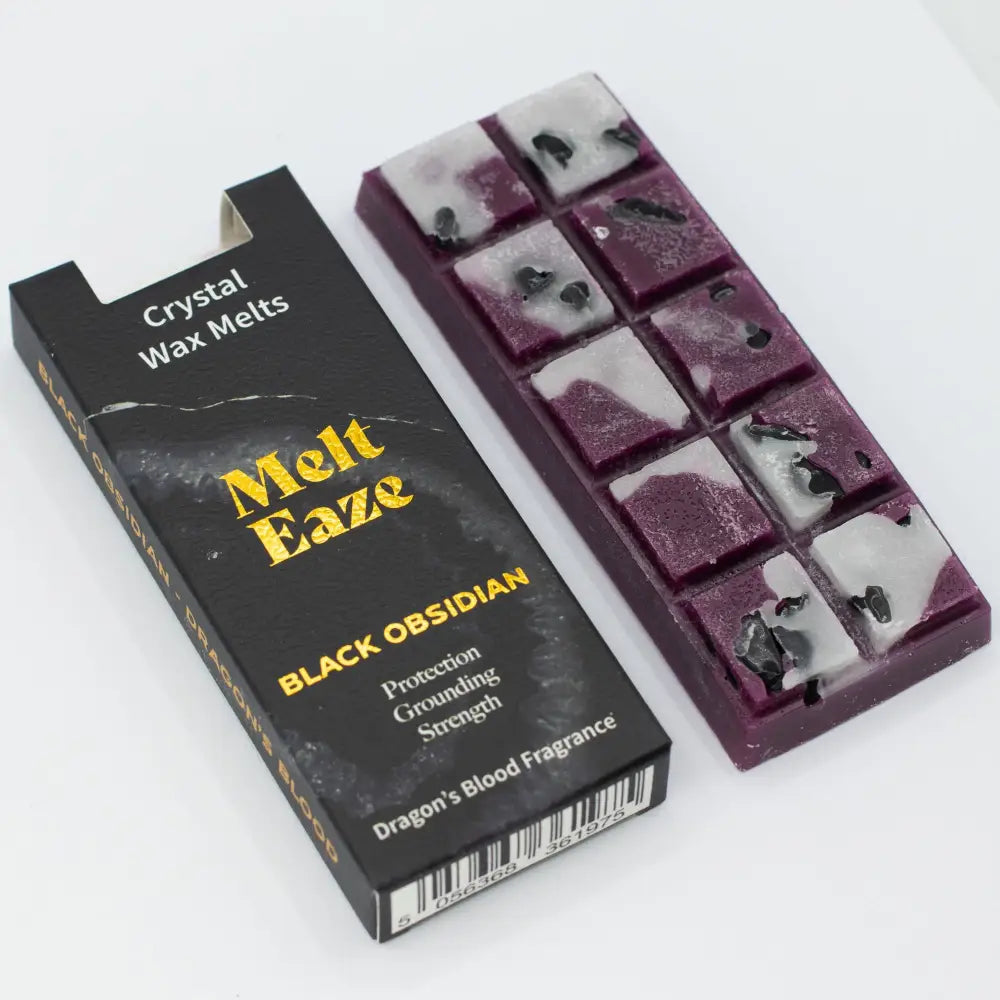 Cera profumata 50g - Scudo di ossidiana - Sangue di draghi - Melt Eaze Crystal Wax Melts