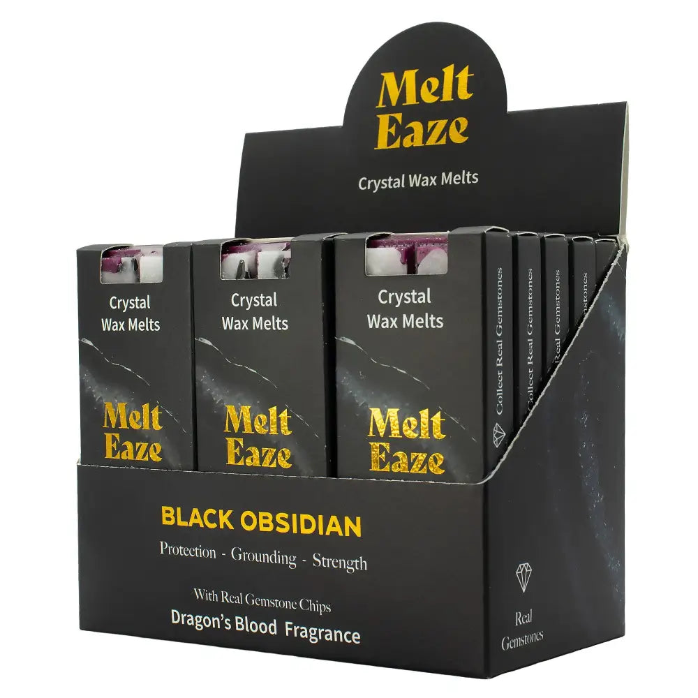 Cera profumata 50g - Scudo di ossidiana - Sangue di draghi - Melt Eaze Crystal Wax Melts