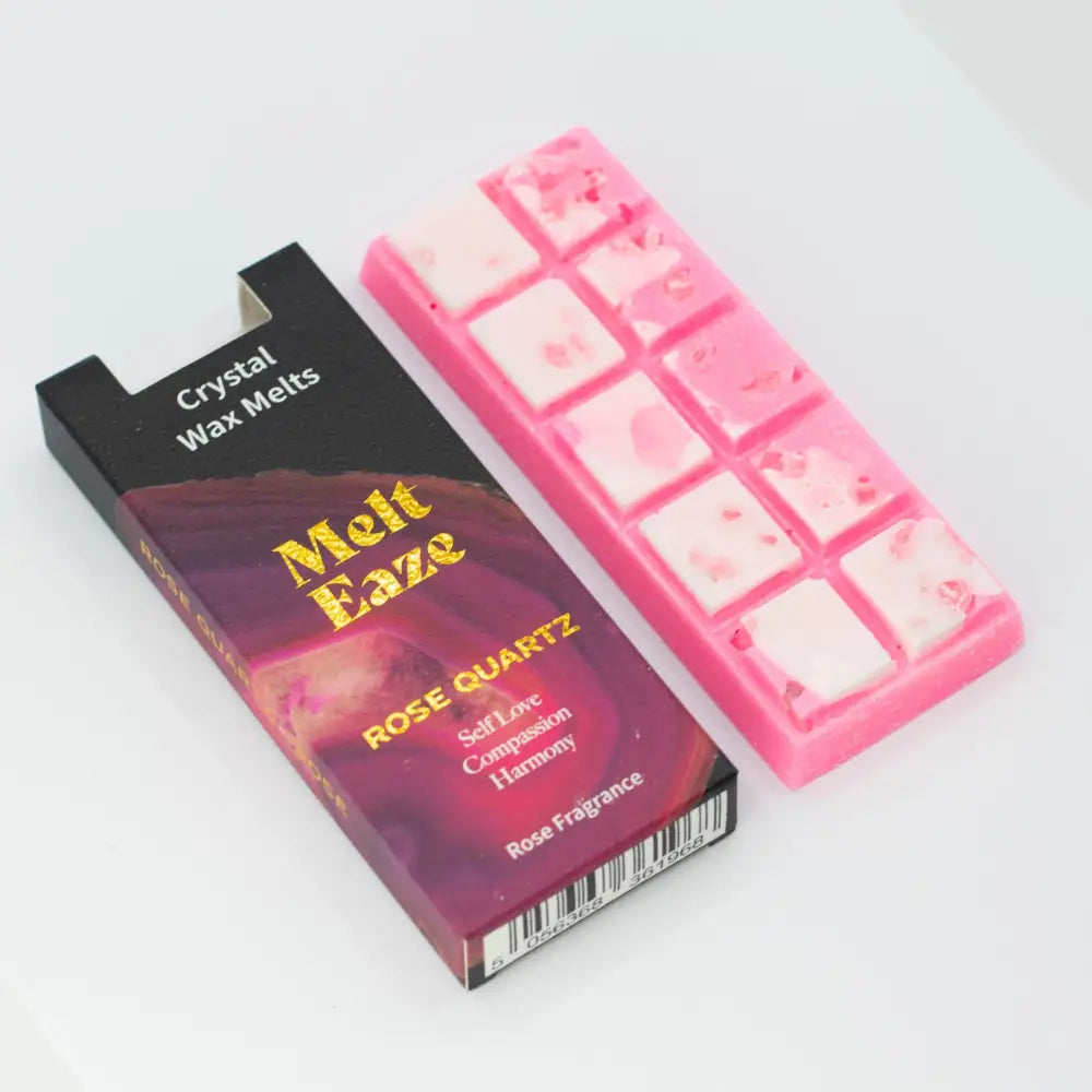 Cera profumata 50g - Amore al quarzo rosa - Rosa - Melt Eaze Crystal Wax Melts