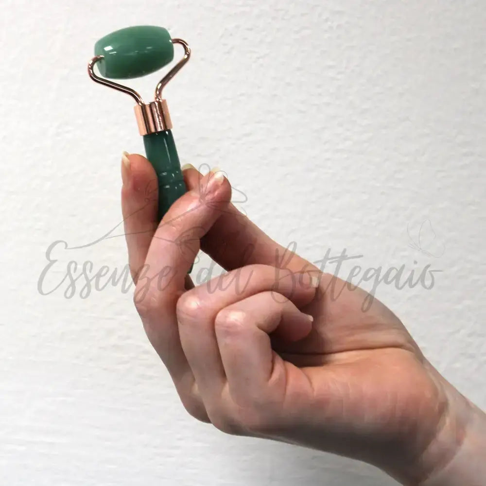 Mini Rullo Massaggiatore - Quarzo Rosa - Gemstone Face Roller