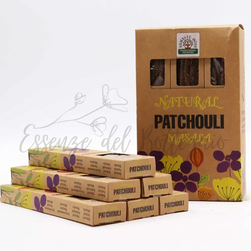 Natural Botanical Masala Incense - Patchouli - Botanical Natural Masala Incense Sticks