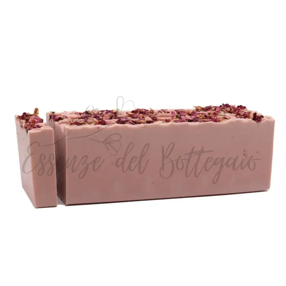 Panetto di sapone alla rosa incantata 1,3 KG - Wild & Natural Hand-Crafted Soap 1.3kg and Slices