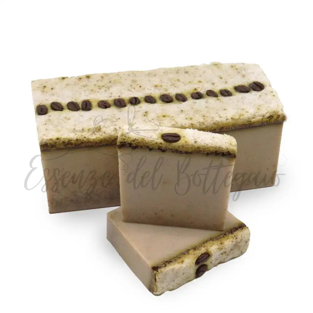Panetto di sapone al caffè latte 1,3 kg - Wild & Natural Hand-Crafted Soap 1.3kg and Slices