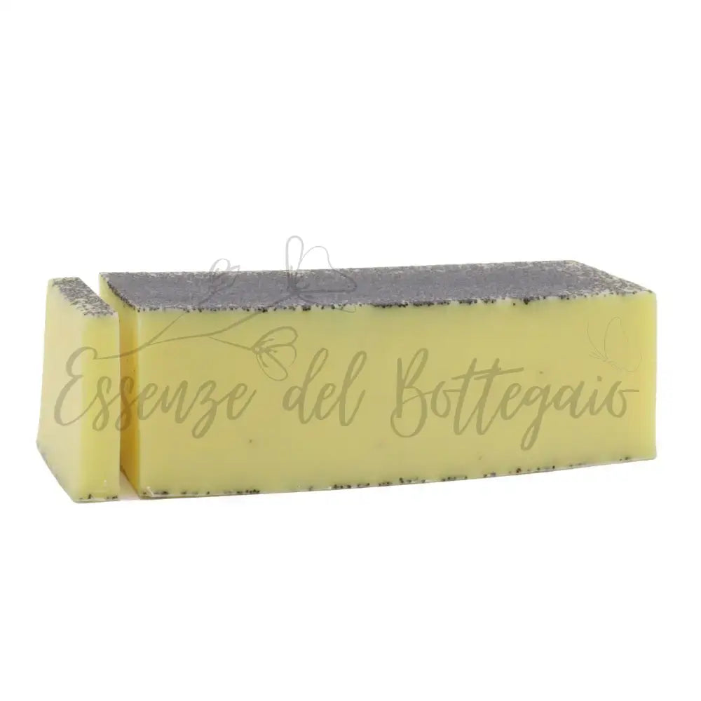 Panetto di sapone al limone e papavero 1,3 kg - Wild & Natural Hand-Crafted Soap 1.3kg and Slices