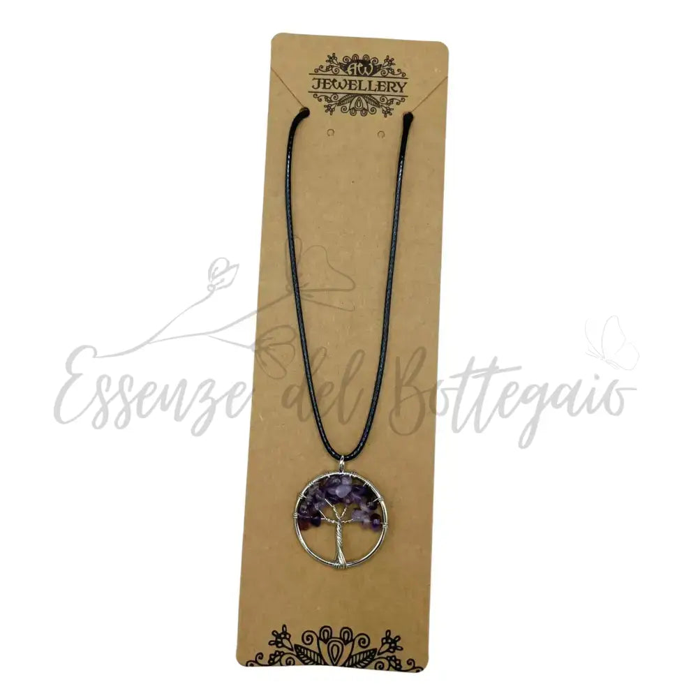 Pendente Albero della Vita - Ametista - Gemstone Pendants - Tree of Life