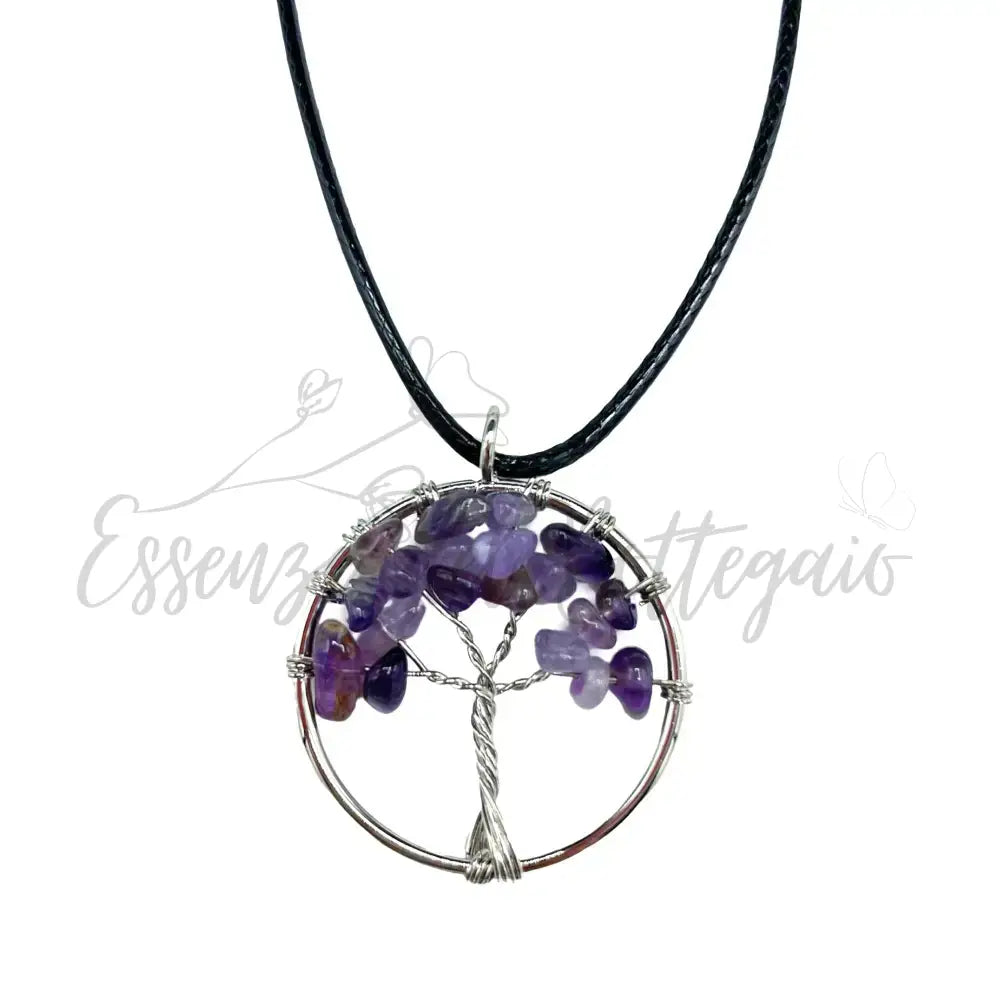 Pendente Albero della Vita - Ametista - Gemstone Pendants - Tree of Life